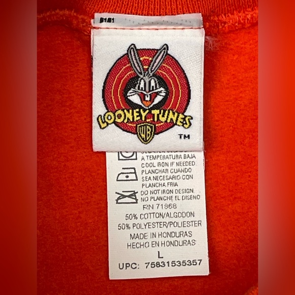 Vintage TWEETY Crewneck HALLOWEEN Sweatshirt New/VNDS sz LARGE - Picture 7 of 7